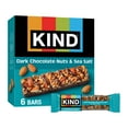 thumbnail image 1 of KIND Gluten Free Dark Chocolate Nuts & Sea Salt Snack Bars, 1.4 oz, 6 Count Box, 1 of 14