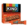 thumbnail image 1 of KIND Gluten Free Peanut Butter Dark Chocolate Snack Bars, 1.4 oz, 6 Count, 1 of 13
