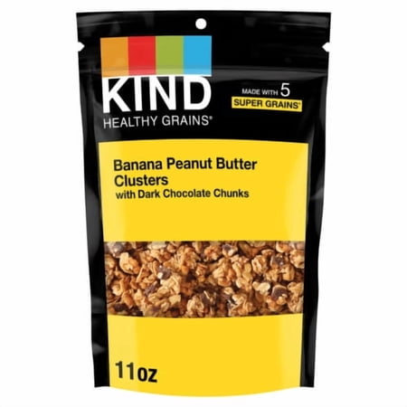 KIND Healthy Grains Banana Peanut Butter with Dark Chocolate Chunks Granola Clusters