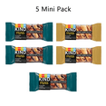 thumbnail image 1 of KIND Minis Gluten Free Dark Chocolate Nuts & Sea Salt 3 Pack And Caramel Almond & Sea Salt 2 Pack, 0.7 Oz Per Pack, 1 of 8