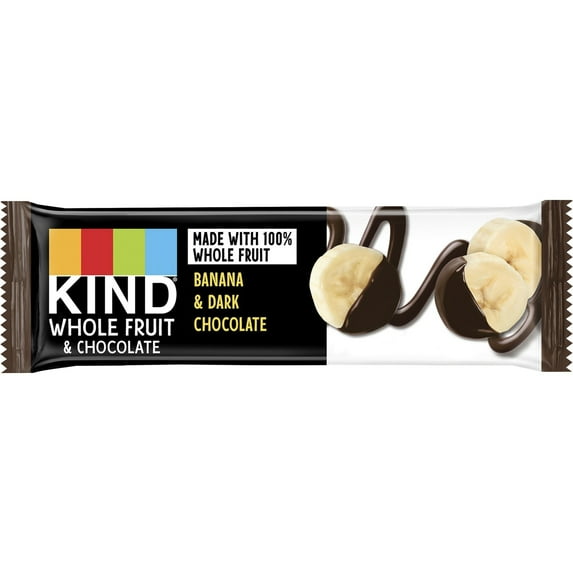 KIND, Pressed by KIND Fruit Bars, Chocolate Banana, No Sugar Added, Gluten Free, 1.34oz, 12 Count