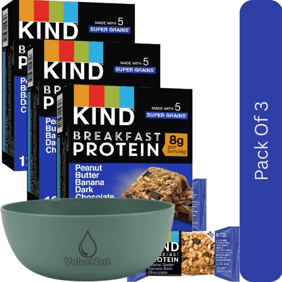 Kind Protein Bars, Peanut Butter Dark Chocolate Bars 40g X 12 Bars, Gluten Free