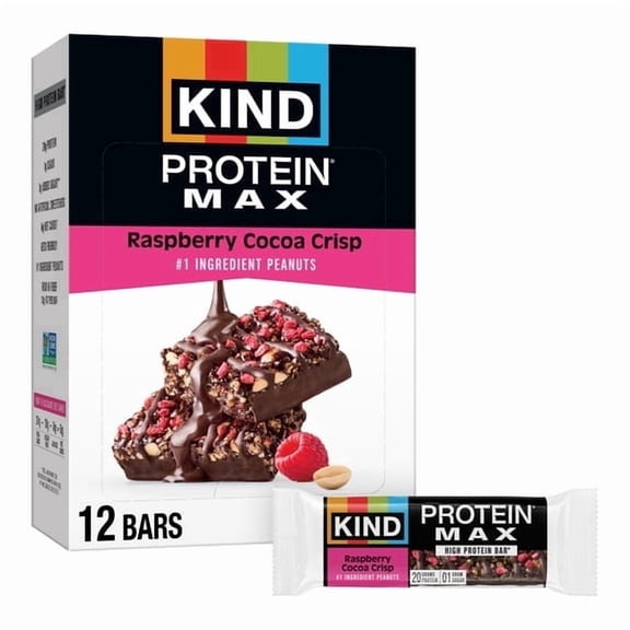 2 Pack - KIND, Raspberry Cocoa Crisp, High Protein Bar, 26.2 OZ 12 Count