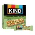 thumbnail image 1 of KIND Savory Nut Bars, Gluten Free Snacks, Rosemary Nuts & Sea Salt, 8.4oz Box (6 Bars), 1 of 14