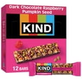 thumbnail image 1 of KIND Seeds Fruit & Nuts Snack Bar, Dark Chocolate Raspberry Pumpkin Seed, 1.4 oz, 12 Count, 1 of 1