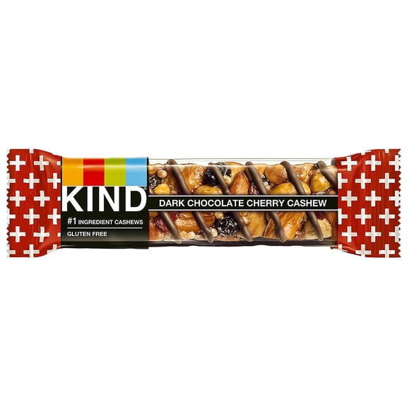 KIND Snack Bar Dark Chocolate Cherry Cashew 1.4 oz Pack of 2