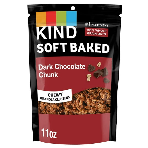 KIND Soft Baked Granola, Dark Chocolate Chunk, 11 oz (Pack of 6)