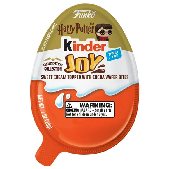 KINDER JOY Egg, Sweet Cream and Chocolatey Wafers Bits, Harry Potter Funko Pop, DC Funko Pop Batman, Superman, and More (Toys May Vary)