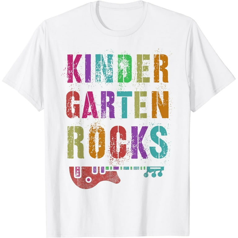 Kindergarten Rocks T-Shirt Funny Kinders & Teachers