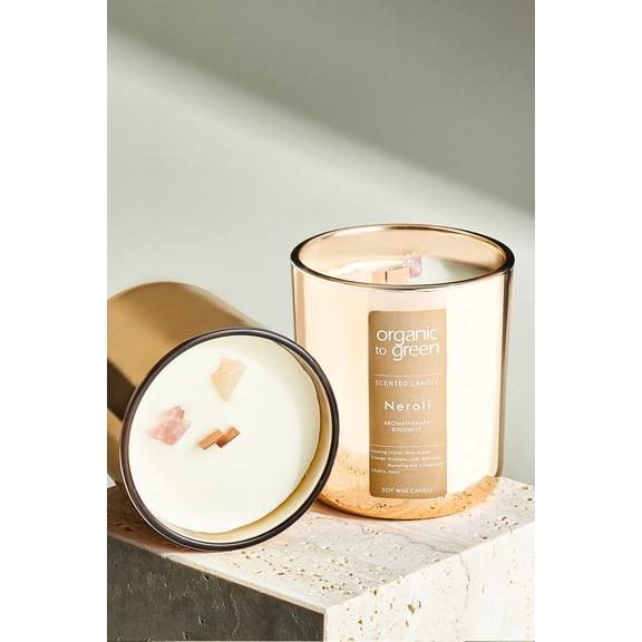 KINDNESS - Neroli Aromatherapy with Rose Quartz CANDLE
