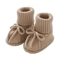 thumbnail image 1 of KINDXX Baby Booties First Walkers Cozy Shoes Warm Knit Soft Booties for Toddler Boy Girl, 1 of 8