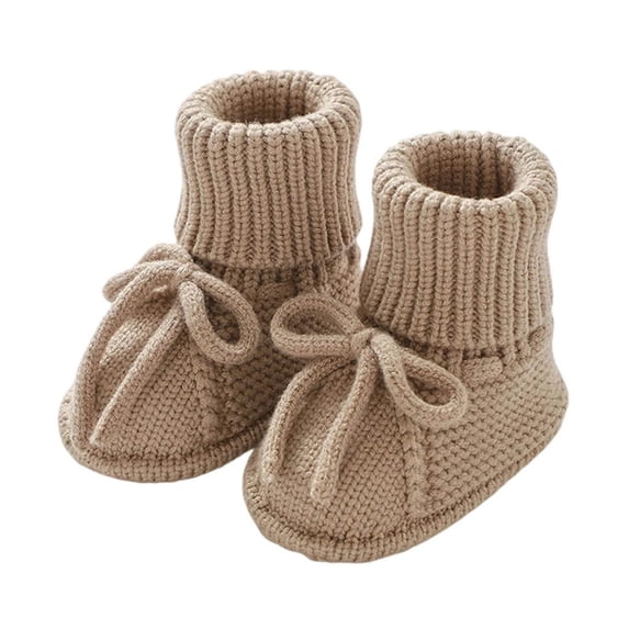 KINDXX Baby Booties First Walkers Cozy Shoes Warm Knit Soft Booties for Toddler Boy Girl