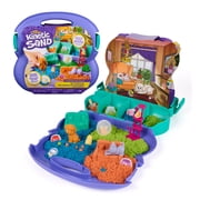 Kinetic Sand, Pet Clubhouse with 5 Molds, Tools & Storage Case for Kids Ages 3 and up