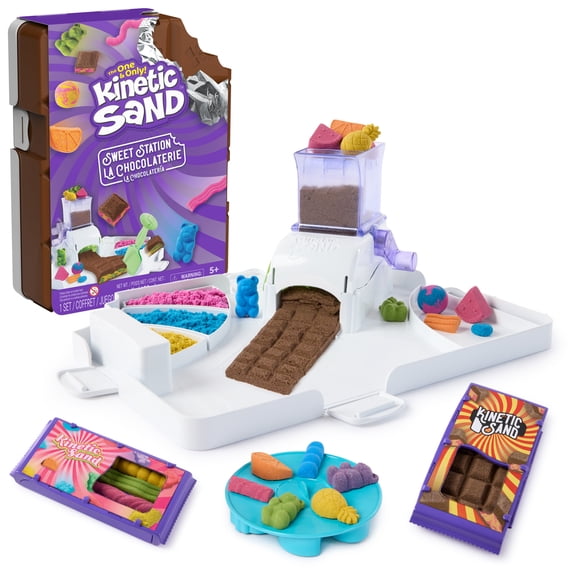 Kinetic Sand, Sweet Station with 1lb Play Sand, Tools & Candy Machine for Kids 5 and up