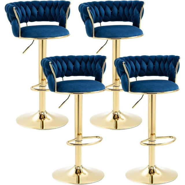 KINFFICT Bar Stools Set of 4, Counter Height Bar Stools, Barstools Bar