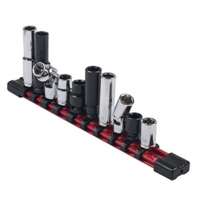 KING 10MM Socket Set with Socket Rail (10-Piece Set)