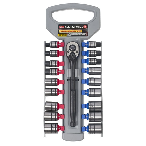 KING 3/8" DR Socket Set (19-Piece Set)