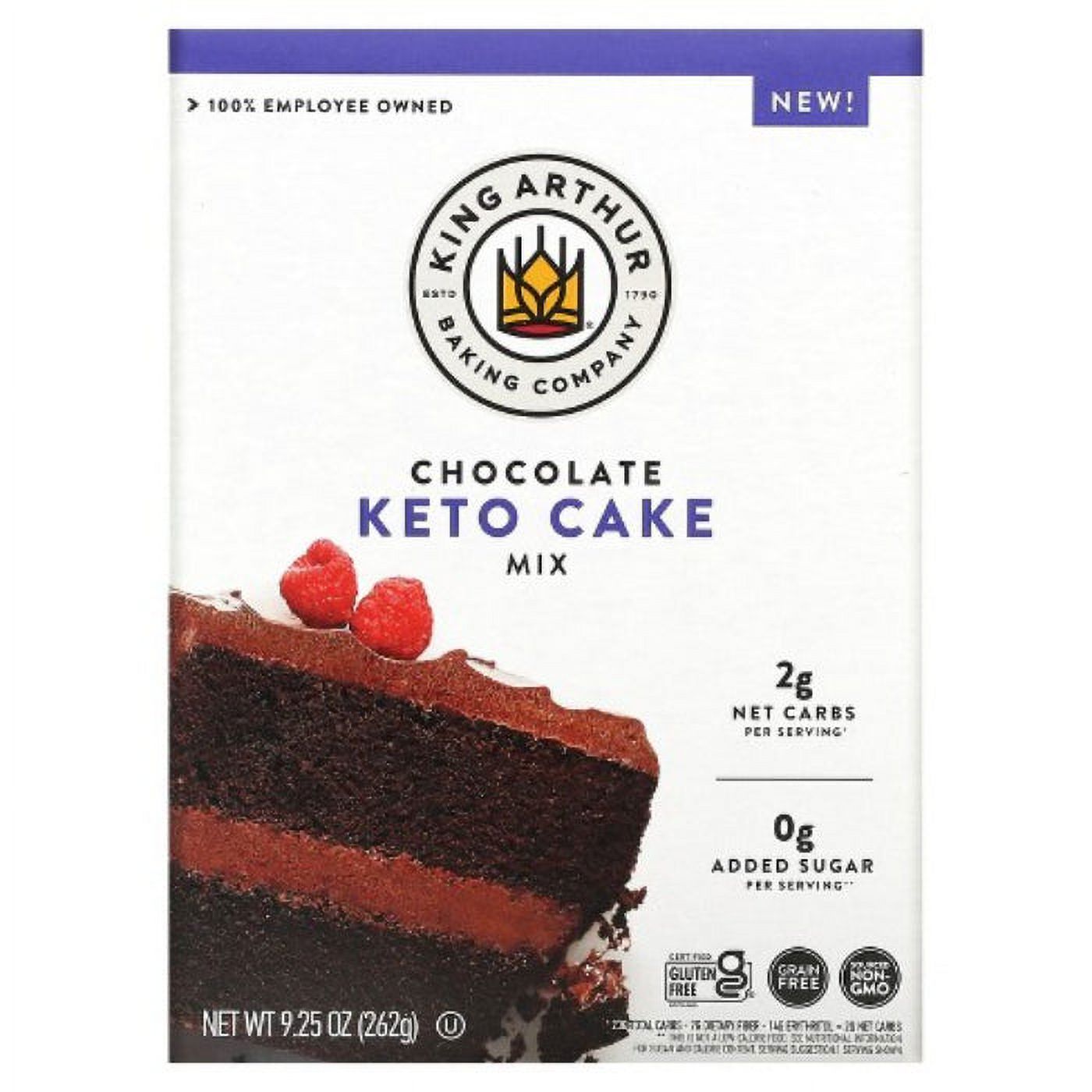 KING ARTHUR CAKE MIX CHOCOLATE 9.25 OZ Pack of 8