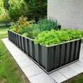 KING BIRD 101"x 36"x 12" Raised Garden Bed DIY Galvanized Steel Metal