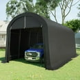 thumbnail image 1 of KING BIRD 12' x 20' Heavy Duty Round Style Carport for SUV, Full-Size Truck and Boat, Anti-Snow Car Canopy Outdoor Storage Shelter with Reinforced Ground Bars, 1 of 7