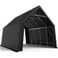 thumbnail image 1 of KING BIRD 13' x 20' x 12' Heavy Duty Anti-Snow Carport for SUV, Full-Size Truck and Boat, Outdoor Car Canopy Boat Shelter with Reinforced Ground Bars, 1 of 7