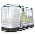 thumbnail image 1 of KING BIRD 6x3x1 ft Raised Garden Bed with Cover Galvanized Oval Planter Garden Box Outdoor for Gardening, Vegetables, Flowers , White, 1 of 10