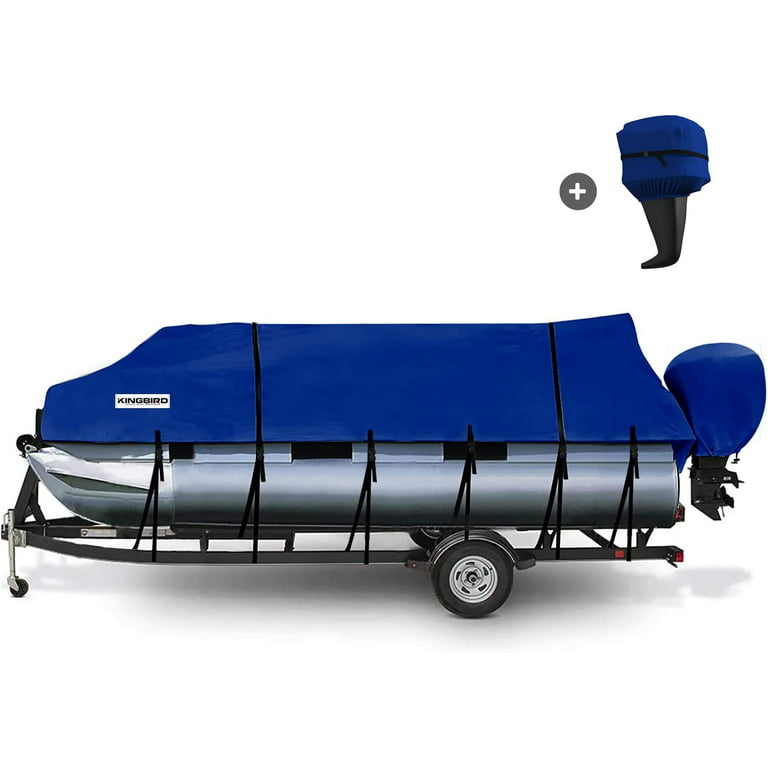 iCOVER Trailerable Pontoon Boat Cover, Fits 17 to 28ft Long & Beam