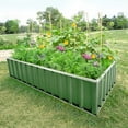 thumbnail image 1 of KING BIRD Raised Garden Bed 6x3x1ft Galvanized Steel Metal Outdoor Garden Planter Box Kit Green, 1 of 5