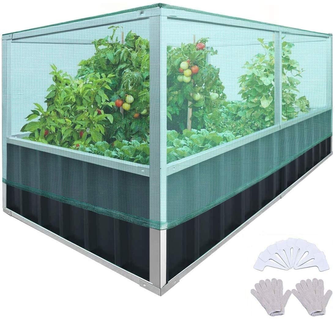 KING BIRD Raised Garden Bed with Garden Anti Bird Protection Netting