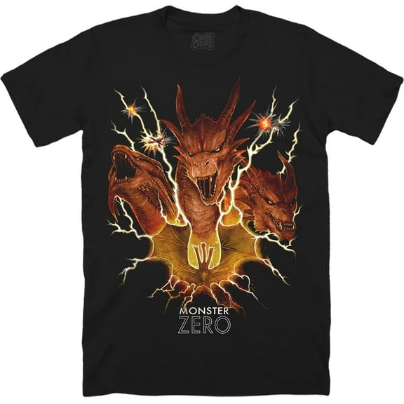 KING GHIDORAH: MONSTER ZERO - T-SHIRT ,Black Color,Size M