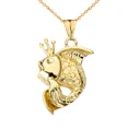 thumbnail image 1 of KING GOLD FISH PENDANT NECKLACE IN YELLOW GOLD, 1 of 1
