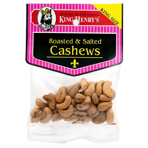 King Henrys King Henrys  Cashews, 2.5 oz
