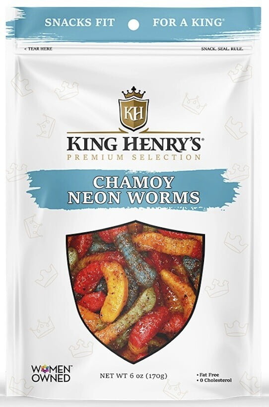 King Henry's Chamoy Neon Worms, 6 oz