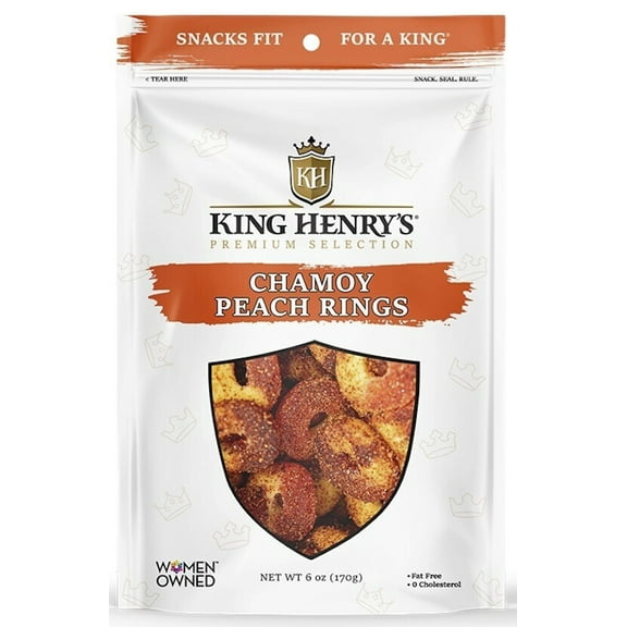 King Henry's Chamoy Peach Rings, 6.0 oz