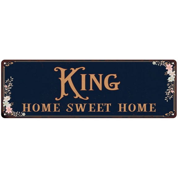KING Home Sweet Home Victorian Look 6x18 Metal Sign 106180046019