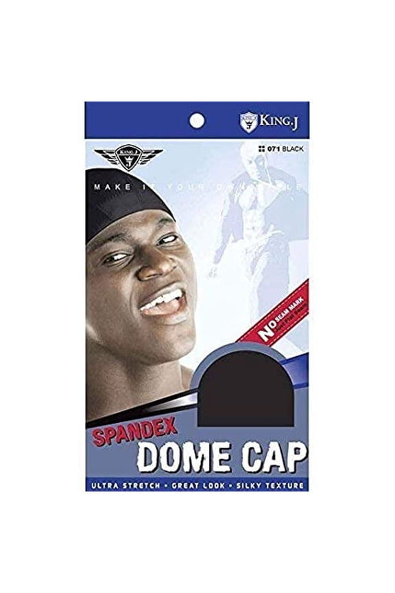 KING J SPANDEX DOME CAP #071 BLK