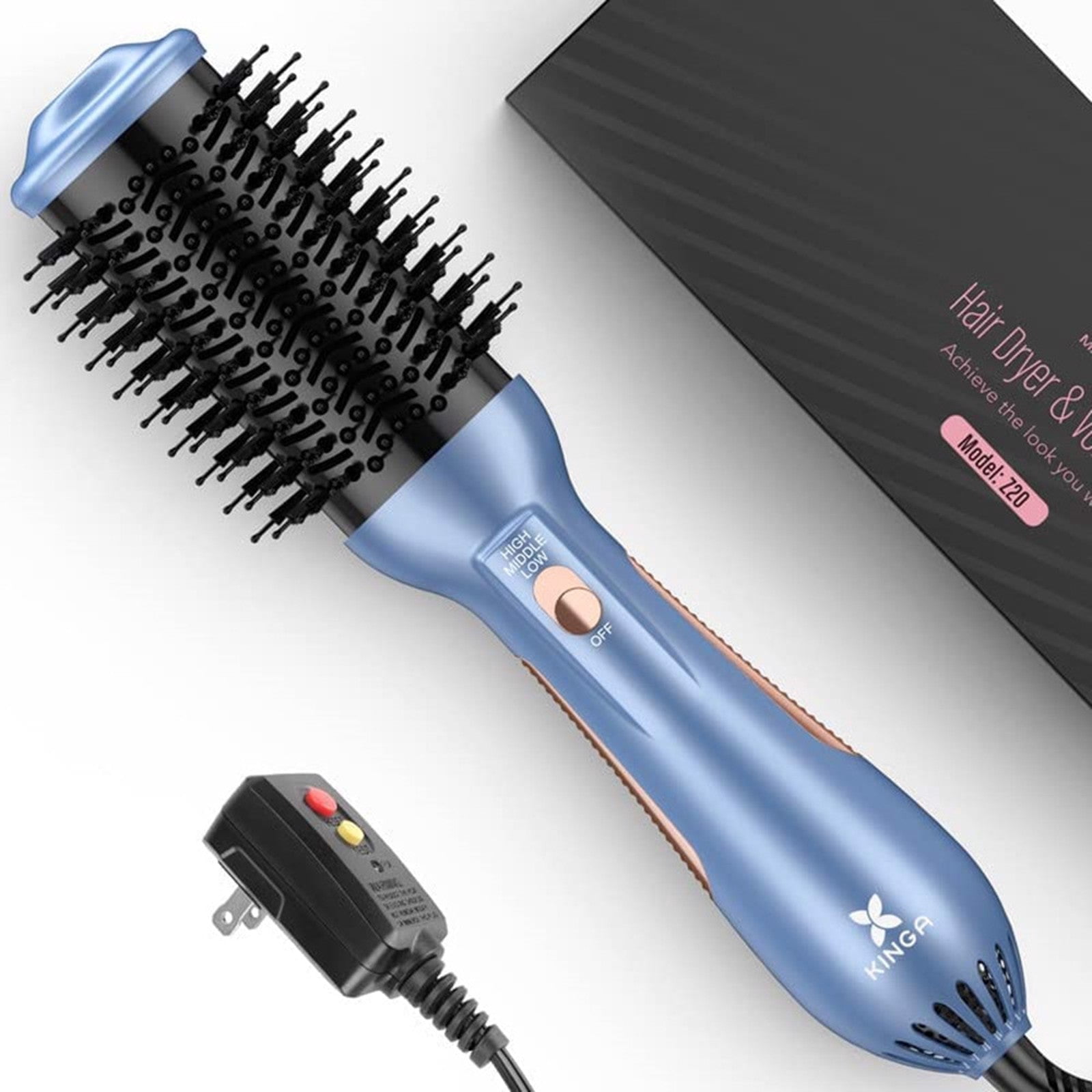 One Step Best Blow Dryer For Straightening Hair KINGA Professional