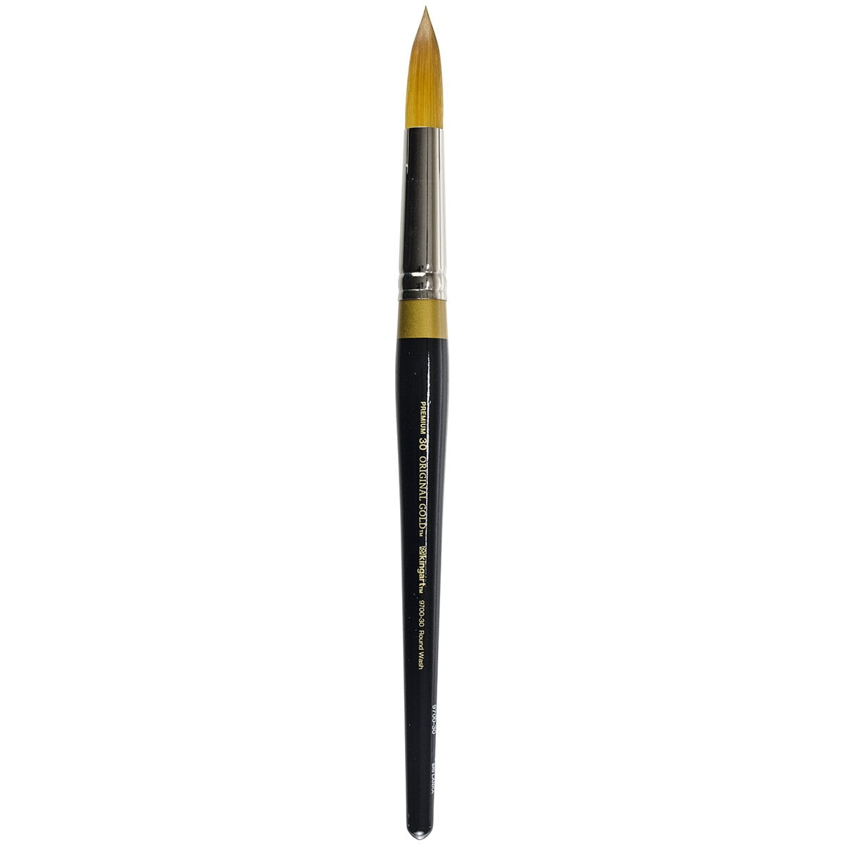 KINGART™ Original Gold 9700 Series, Golden Taklon Grande Round Wash, Size 36