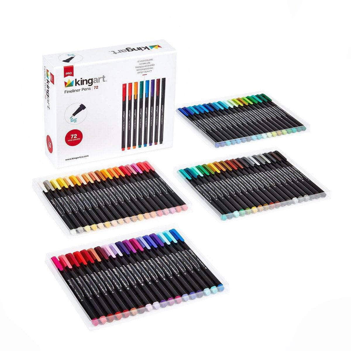KINGART® PRO Twin-Tip™ 445 Series Brush Pen Art Markers, Set of 96 Unique &  Vivid Colors