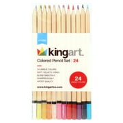 KINGART Soft Core Colored Pencils Set of 24 Unique Vibrant Colors