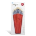 thumbnail image 1 of KINGART Studio Bristle Brushes, Rounds & Flats, Long Handle, Set of 12, 1 of 5