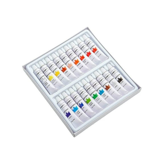 KINGART Studio Watercolor Paint, 12ml (.4oz), Set of 18 Unique Colors