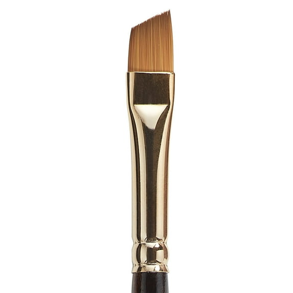 KINGART® Finesse™ Premium 8400 Angular Shader Series Watercolor Artist Brushes, Synthetic Kolinsky Sable Blend