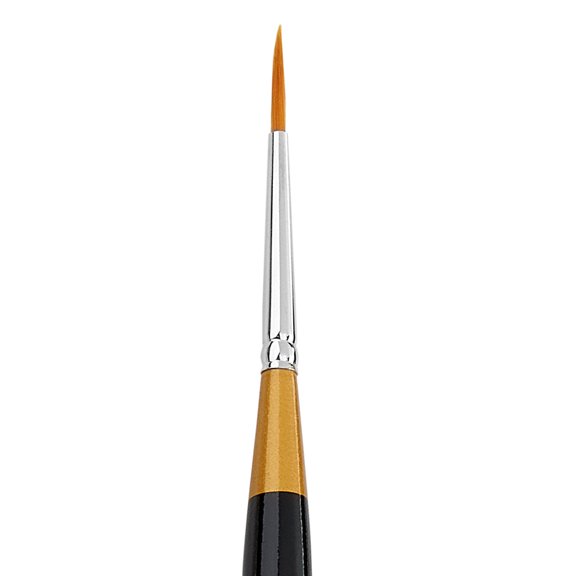 KINGART® Original Gold® 9020M Max Round™ Mini Handle Micro Detail Series, Premium Golden Taklon Multimedia Artist Brushes