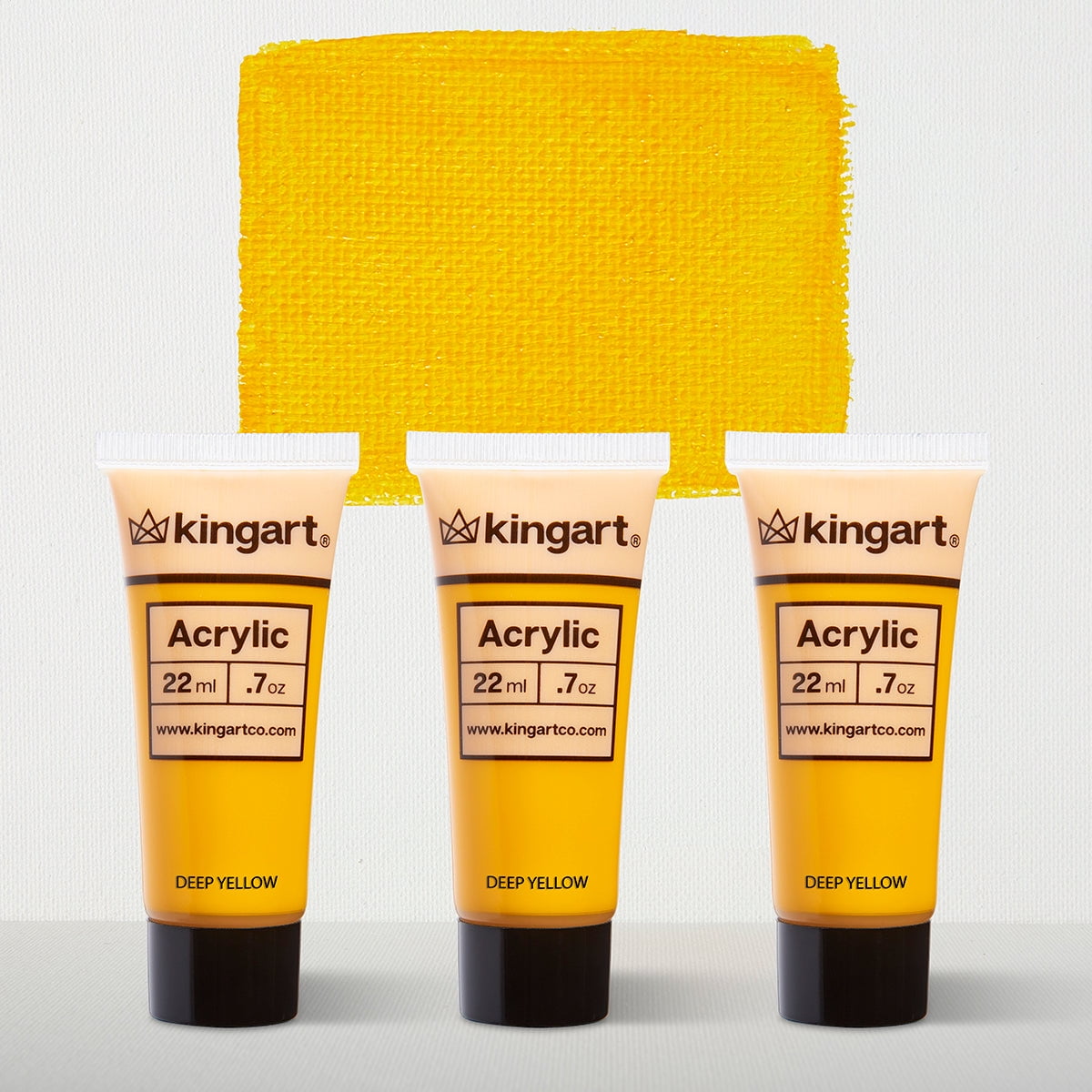 KINGART® PRO Artist Quality Acrylic Paint, 22ml (0.74oz) Tubes, 3 pack ...