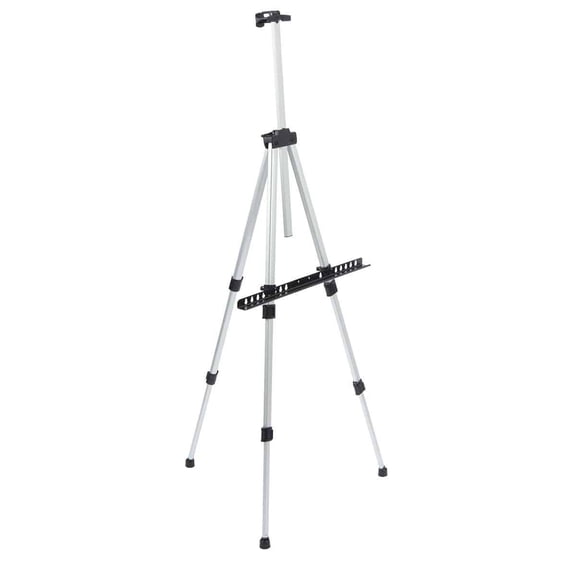 KINGART Studio Aluminum Tripod Artist Field & Display Easel, 66" Stand
