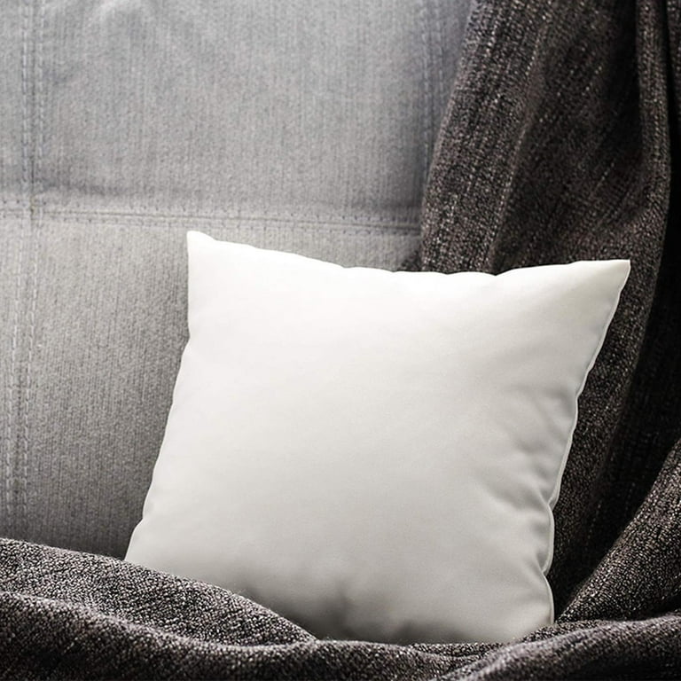 18 x 18 Pillow Inserts - Throw Pillow Inserts with 100% Cotton Cover - 18  Inch Square Interior Sofa Pillow Inserts - Decorative Pillow Insert Pair -  White Couch Pillow 