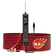 KINGBOLEN ECT200 Automotive Electrical Circuit Tester, 12V 24V Car Voltage Test Power Probe Tester, Continuity Test, Component Activation, Trailer Light Tester, Short Circuit Finder, 16.5FT Cable