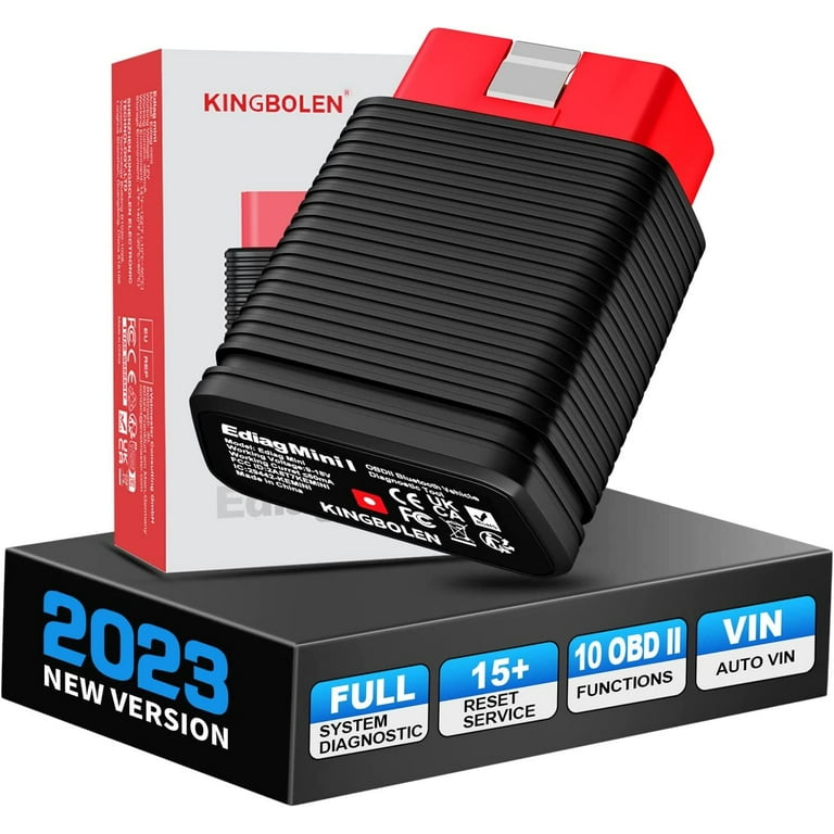 KINGBOLEN Ediag Mini Bluetooth OBD2 Scanner Code Reader for iPhone &  Android, Full Systems Car Diagnostic Scan Tool for 1996 & Newer OBD2  Vehicles