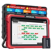 KINGBOLEN K10 Pro Full Systems Car Scanner with Topology Map, Bidirectional Bluetooth Scan Tool, 41+ Reset Service, FCA AutoAuth, CANFD & DOIP, V.A.G Guided